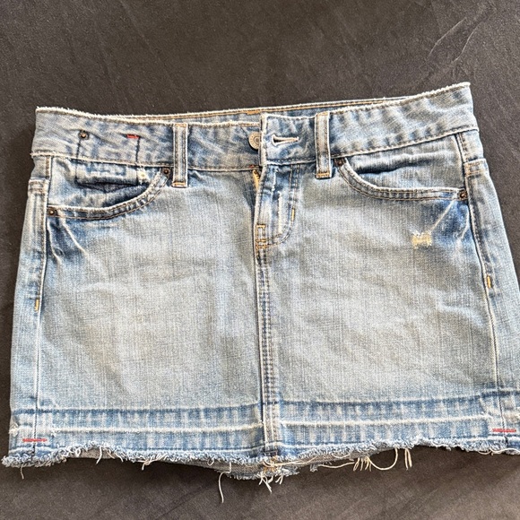 Gap 1969 Dresses & Skirts - Light Blue Frayed Hem Mini Skirt